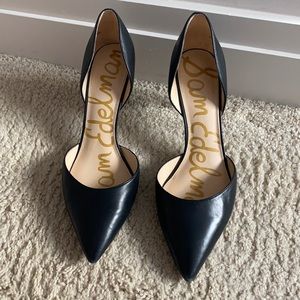 Sam Edelman Black Leather Heels - Telsa